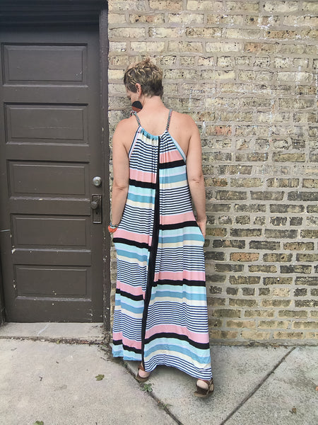 Tammy Dress- Multi Stripe