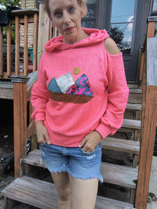 Pink Mountain Sweatshirt- S/M